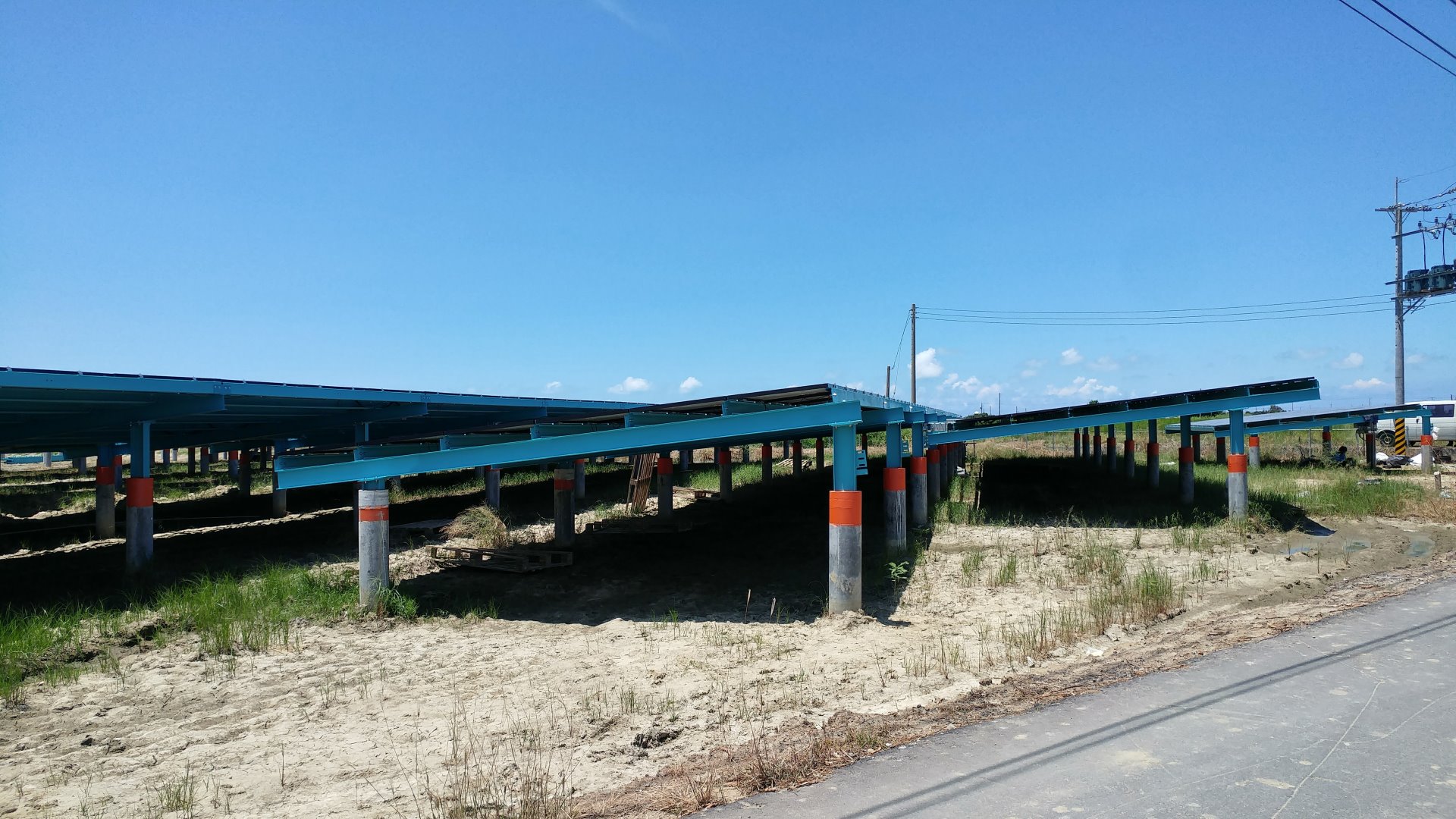 已經開始發電的太陽能發電