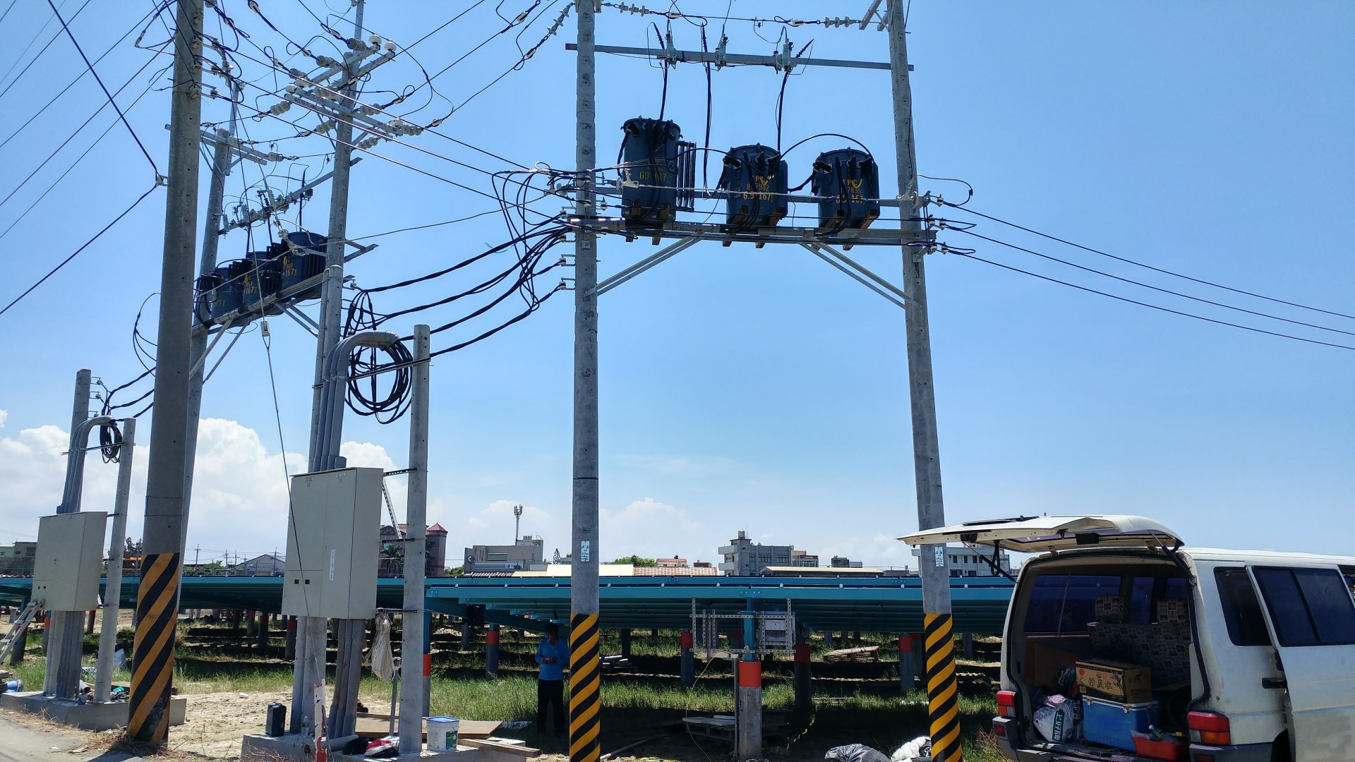 已經開始發電的太陽能發電