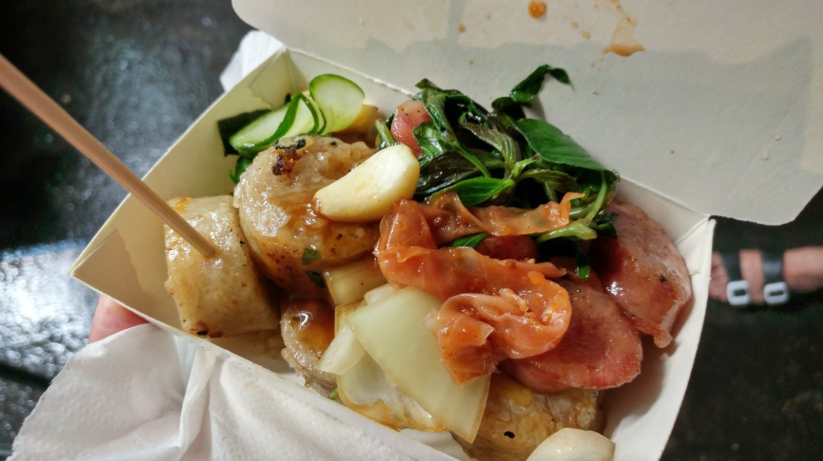 花園夜市 九層塔大腸小腸