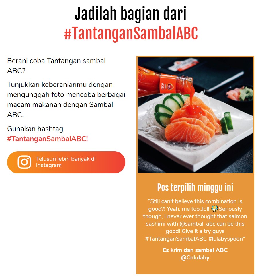 ABC辣椒醬的官方示範