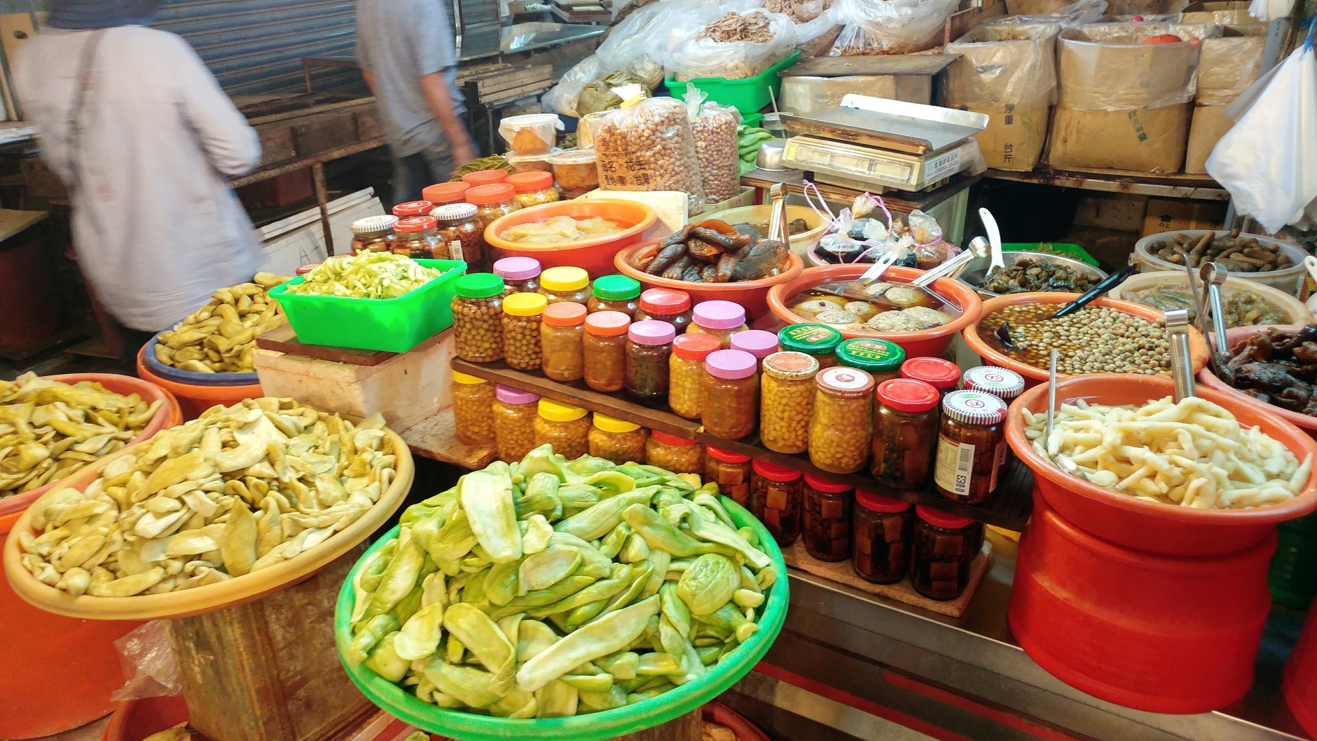 朴子市場的醬菜攤