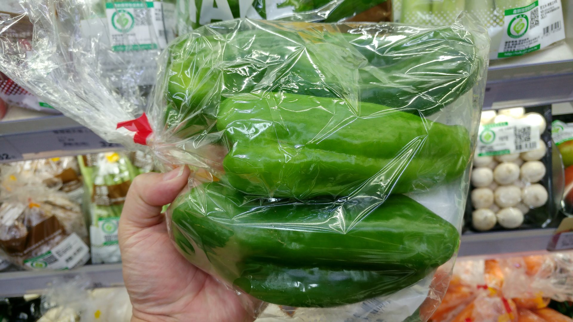 台灣的青椒大又甜