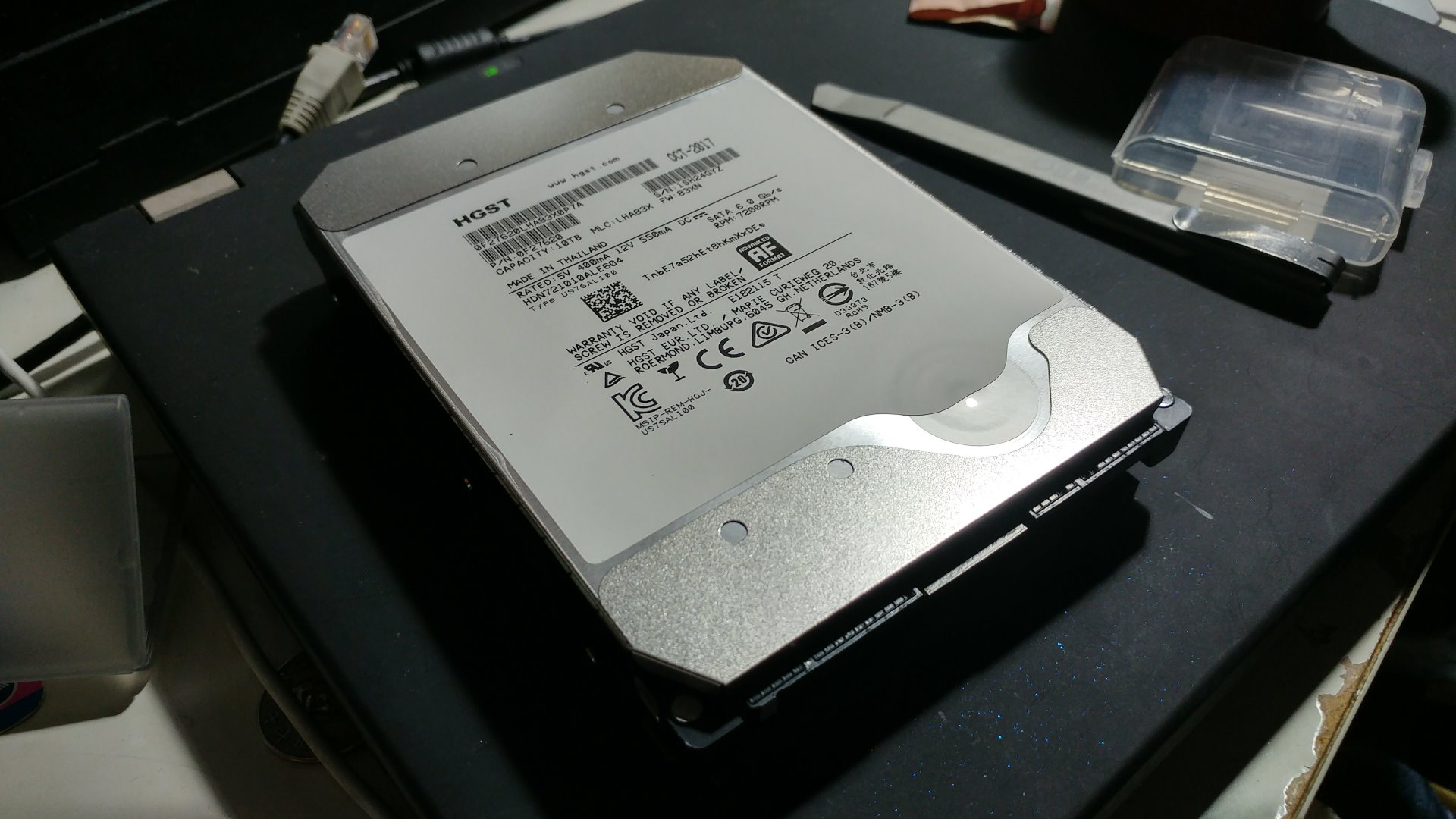【HGST】 3.5” 10TB 256MB 7200rpm SATAIII NAS Drive (H3IKNAS1000025672SWW)