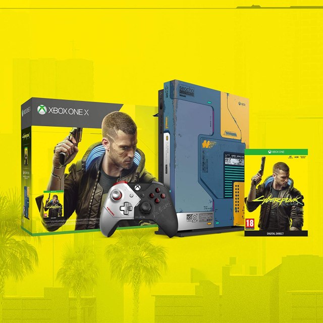 Xbox One X Cyberpunk 2077 Limited Edition Bundle 的內容物