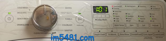 WFW85HEFW夏天常用洗衣模式: Wash Temp:Warm、Spin: Medium、Soil: Normal 、PerSoak: 30min