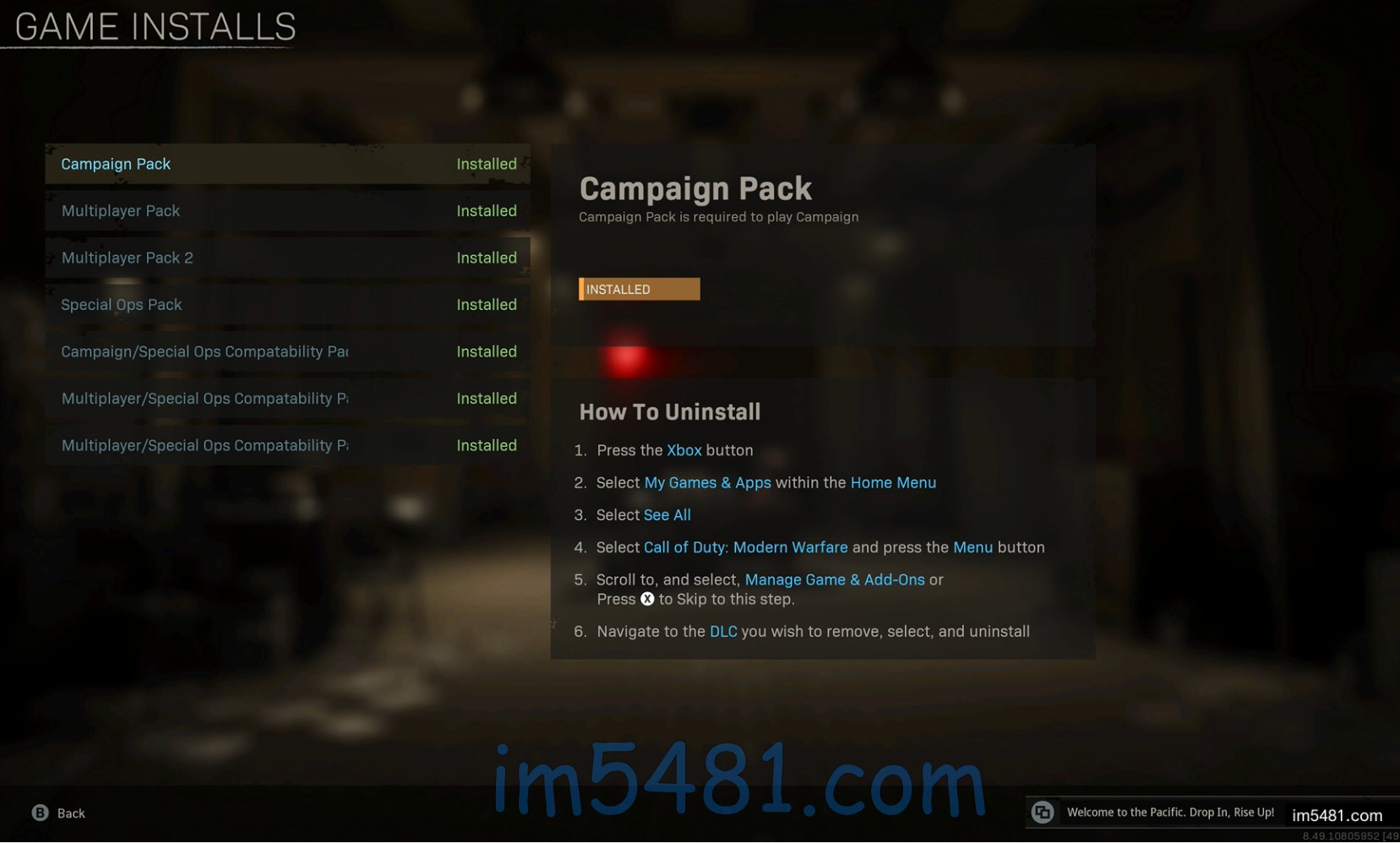 Call of Duty WARZONE Game Installs All Done。Call of Duty WARZONE 遊戲安裝內容包都已經安裝完成。