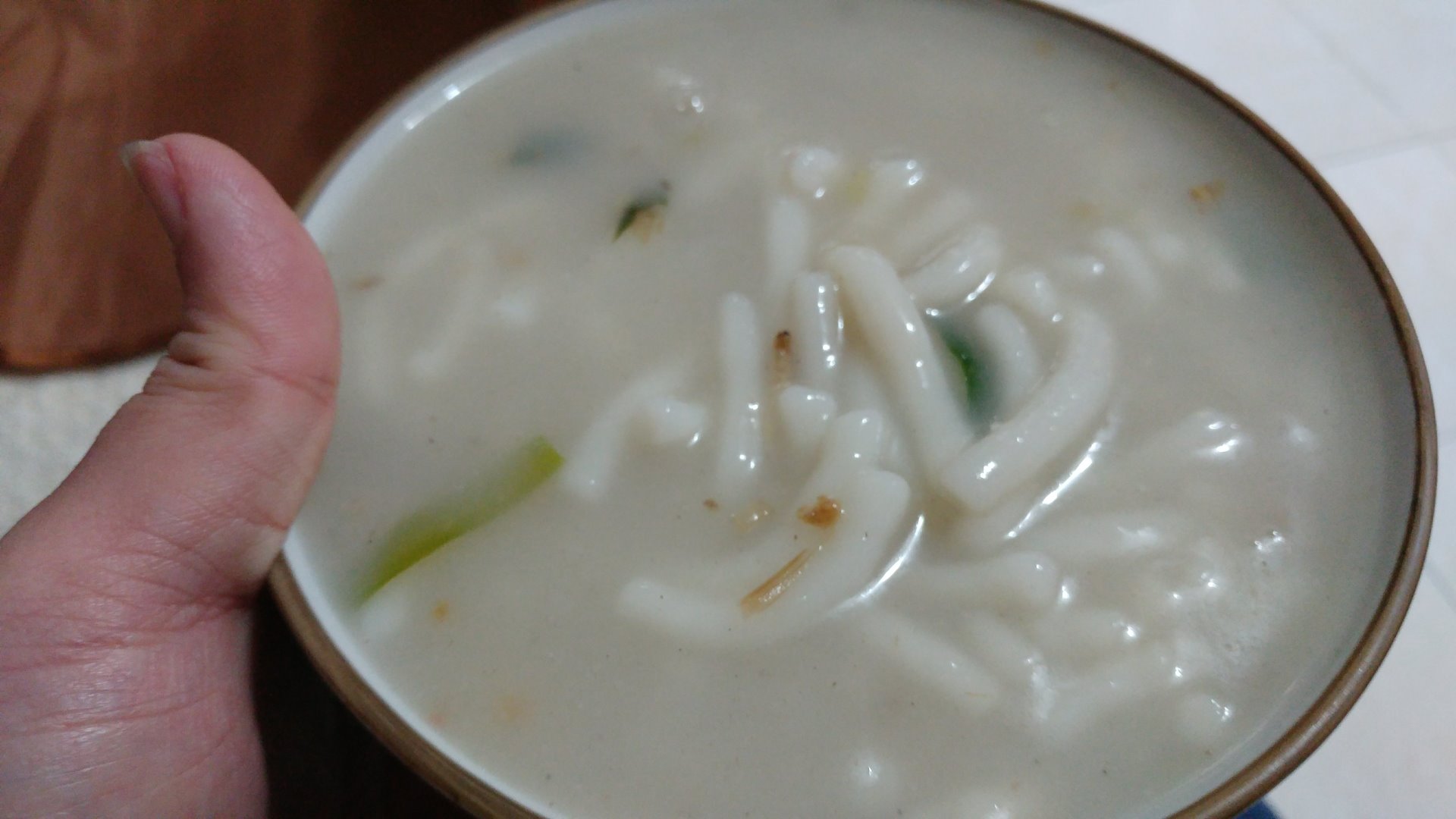 20180217_過溝米苔目 50元一袋可以裝三個碗公。