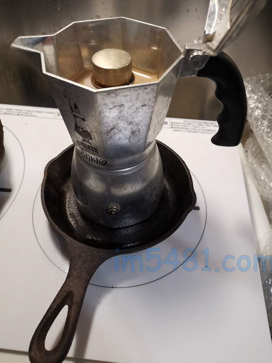 IH爐用鑄鐵平底鍋煮摩卡壺