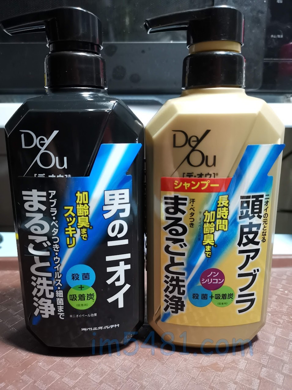 日本ROHTO Deou男士沐浴精(黑色)跟頭皮護理洗髮精(金色)